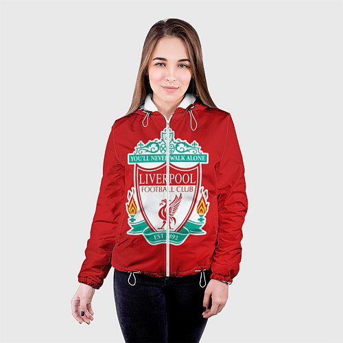 Женская куртка F C LIVERPOOL / 3D-Белый – фото 4
