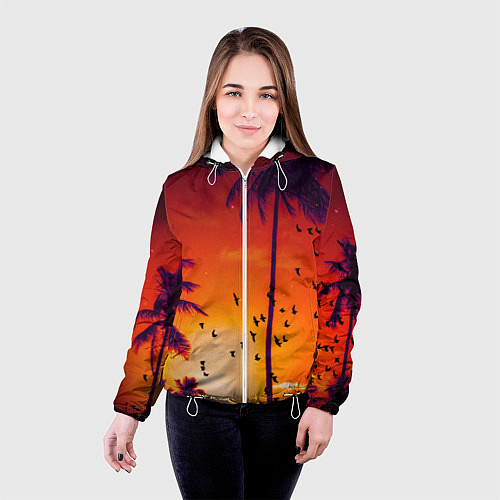 Женская куртка РАЙСКОЕ НАСЛАЖДЕНИЕ / 3D-Белый – фото 4