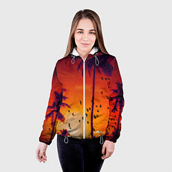 Куртка с капюшоном женская РАЙСКОЕ НАСЛАЖДЕНИЕ, цвет: 3D-белый — фото 2