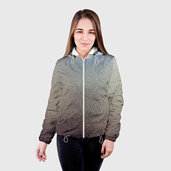 Куртка с капюшоном женская Металликскин, цвет: 3D-белый — фото 2
