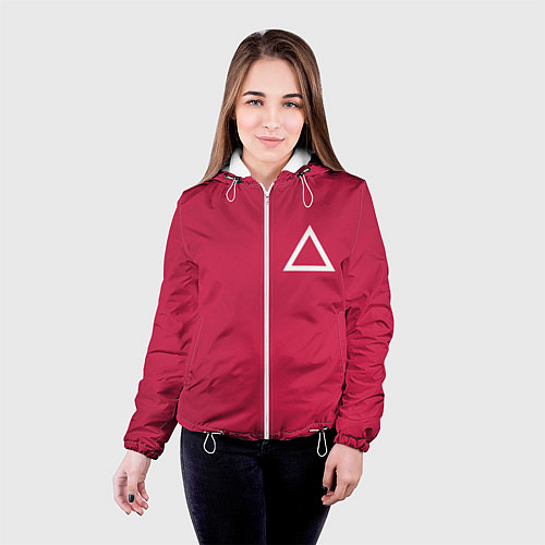 Женская куртка Треугольник / 3D-Белый – фото 4