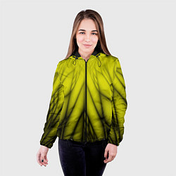 Куртка с капюшоном женская Абстракция 535, цвет: 3D-черный — фото 2