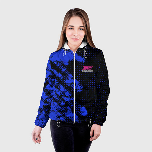 Женская куртка SUBARU STI СУБАРИСТ / 3D-Белый – фото 4
