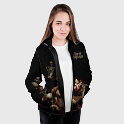 Куртка с капюшоном женская Ведьма с третьим глазом, цвет: 3D-черный — фото 2