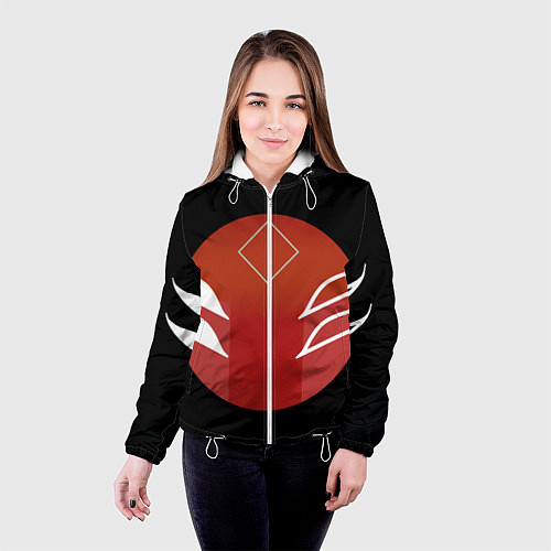 Женская куртка Японская лисица / 3D-Белый – фото 4