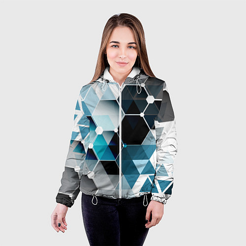 Женская куртка Абстракция FLO / 3D-Белый – фото 4