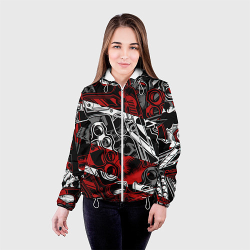 Женская куртка Оружейный барон / 3D-Белый – фото 4