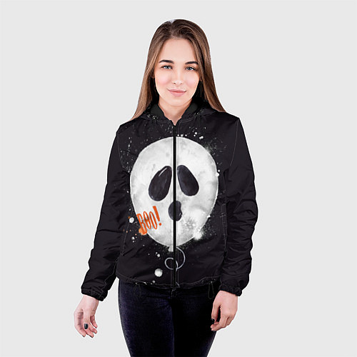 Женская куртка Шарик-пугайка черный, полиэстер / 3D-Черный – фото 4