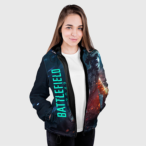 Женская куртка BATTLEFIELD 2042 SOLDIER WARS / 3D-Черный – фото 3
