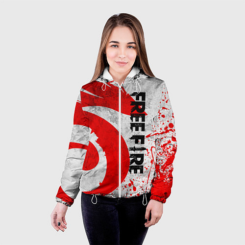 Женская куртка GARENA FREE FIRE ЛОГО ИГРЫ, ДРАКОН / 3D-Белый – фото 4