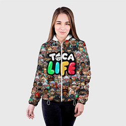 Куртка с капюшоном женская Toca Life, цвет: 3D-белый — фото 2