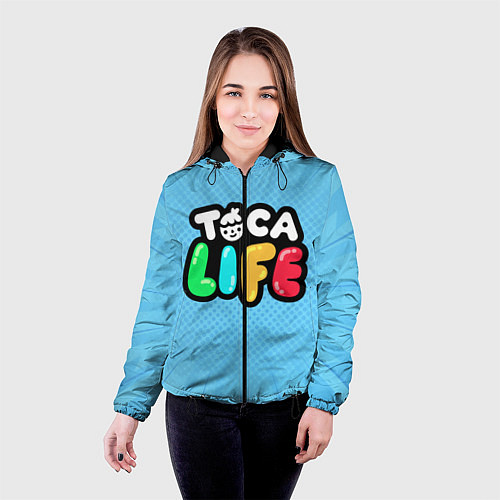 Женская куртка Toca Life: Logo / 3D-Черный – фото 4