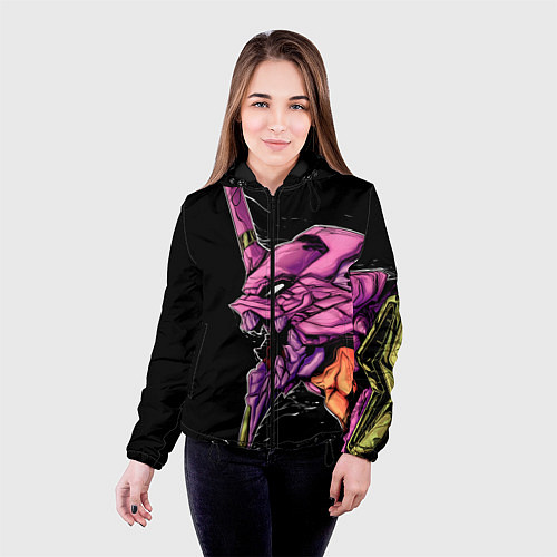 Женская куртка Evangelion Eva 01 / 3D-Черный – фото 4