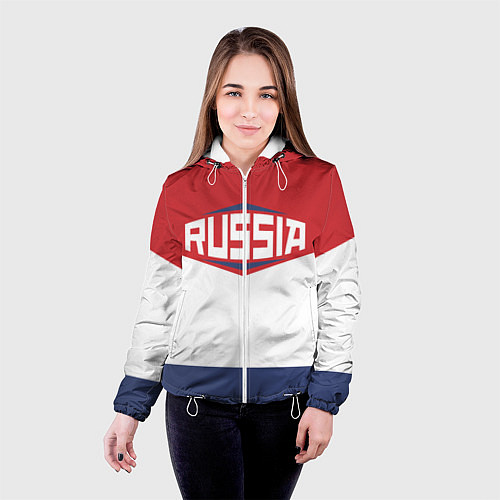 Женская куртка Russia / 3D-Белый – фото 4