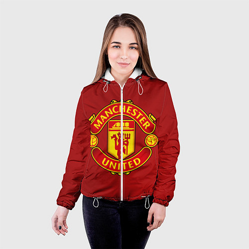 Женская куртка Manchester United F C / 3D-Белый – фото 4