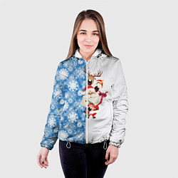 Куртка с капюшоном женская Подарок от Санты, цвет: 3D-белый — фото 2