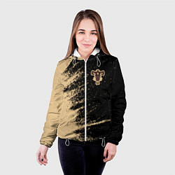 Куртка с капюшоном женская Black clover bull, цвет: 3D-белый — фото 2