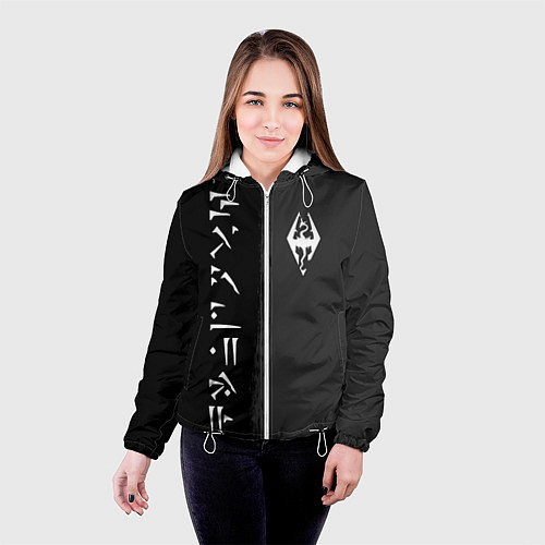 Женская куртка THE ELDER SCROLLS SKYRIM FUS RO DAH / 3D-Белый – фото 4