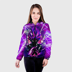 Куртка с капюшоном женская Гоку Блек Anime Dragon Ball Super Saiyan, цвет: 3D-черный — фото 2