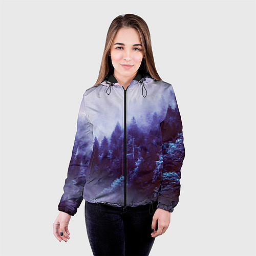 Женская куртка ЛЕСНОЙ ТУМАН / 3D-Черный – фото 4