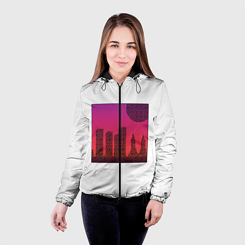 Женская куртка QR-Town / 3D-Черный – фото 4