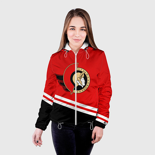Женская куртка Оттава Сенаторз / 3D-Белый – фото 4