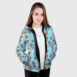 Куртка с капюшоном женская Genshin Impact Pattern, цвет: 3D-черный — фото 2