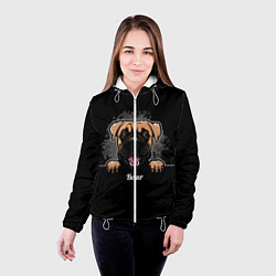 Куртка с капюшоном женская Боксёр Boxer, цвет: 3D-белый — фото 2