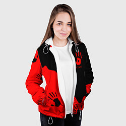 Куртка с капюшоном женская WE KNOW RED LOGO, цвет: 3D-белый — фото 2