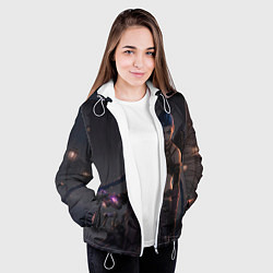 Куртка с капюшоном женская Дерзкая Джинкс, цвет: 3D-белый — фото 2