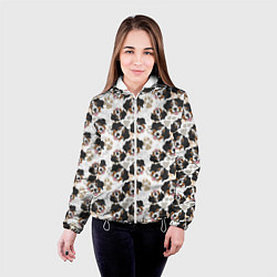 Куртка с капюшоном женская Зенненхунд Бернский, цвет: 3D-белый — фото 2