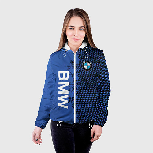 Женская куртка BMW Бэха / 3D-Белый – фото 4