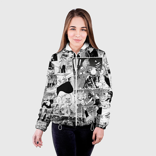 Женская куртка Токийские мстители манга / 3D-Белый – фото 4