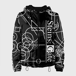 Куртка с капюшоном женская SteinsGate Врата Штейна, цвет: 3D-черный