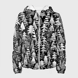 Женская куртка Лес абстрактных ёлок