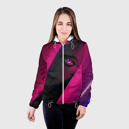 Женская куртка Jinx Arcane League of Legends / 3D-Белый – фото 4