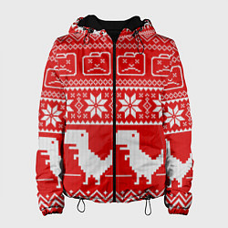 Женская куртка Вязаный принт