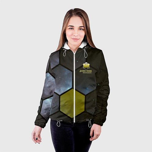 Женская куртка JWST space cell theme / 3D-Белый – фото 4