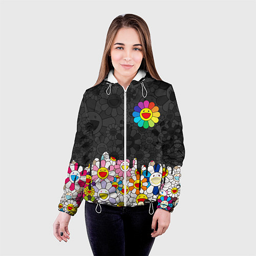 Женская куртка MURAKAMI МУРАКАМИ ПОТЕКИ / 3D-Белый – фото 4