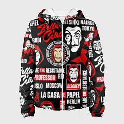 Женская куртка БУМАЖНЫЙ ДОМ ЛОГОБОМБИНГ LA CASA DE PAPEL