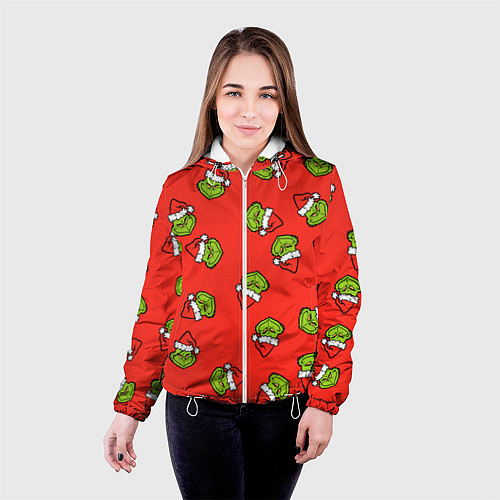 Женская куртка Гринч Похититель Рождества / 3D-Белый – фото 4