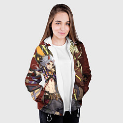 Куртка с капюшоном женская ДЕМОН АРАТАКИ ИТТО, цвет: 3D-белый — фото 2