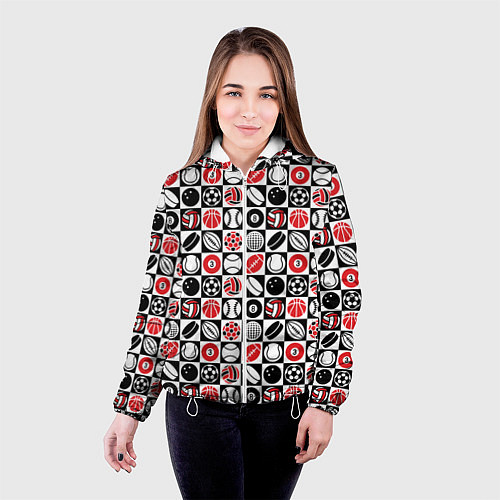 Женская куртка Разные Виды Спорта SPORT / 3D-Белый – фото 4