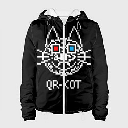 Женская куртка QR кот в стерео очках