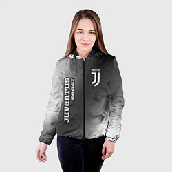 Куртка с капюшоном женская ЮВЕНТУС Juventus Sport Абстракция, цвет: 3D-черный — фото 2