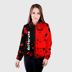 Куртка с капюшоном женская Deltarune black & red, цвет: 3D-черный — фото 2