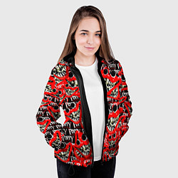 Куртка с капюшоном женская POPPY PLAYTIME GAME ИГРА ПОППИ ПЛЕЙТАЙМ, цвет: 3D-черный — фото 2