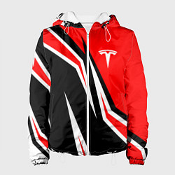 Куртка с капюшоном женская TESLA MOTORS RED LINE ТЕСЛА, цвет: 3D-белый