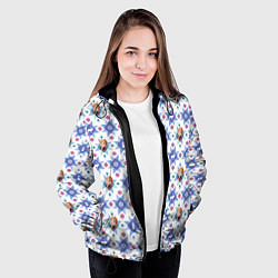 Куртка с капюшоном женская Pattern Frozen, цвет: 3D-черный — фото 2