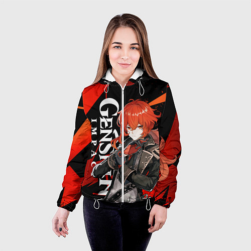 Женская куртка ДИЛЮК ИЗ МОНДШТАТА DILUC / 3D-Белый – фото 4